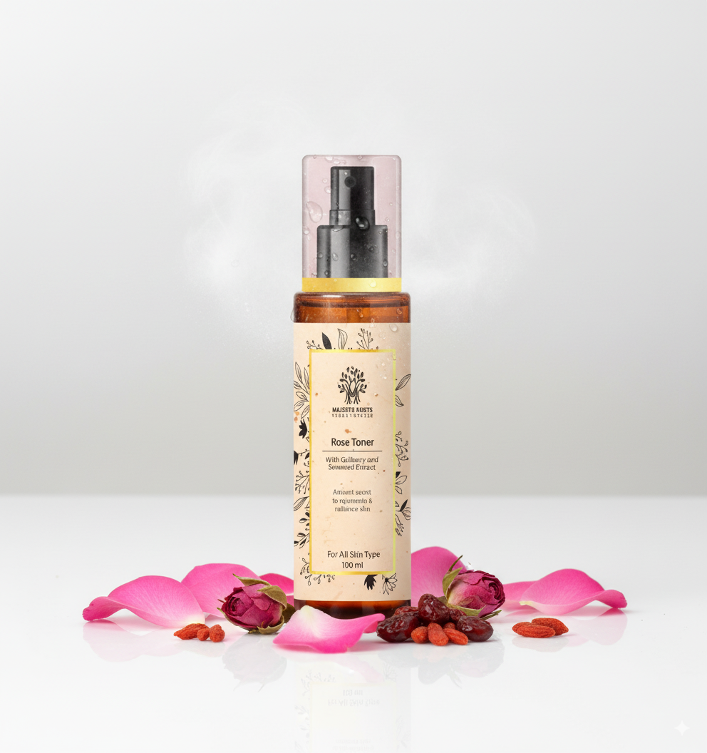 What are the benefits of using Rose Toner with Goji Berry & Seaweed?