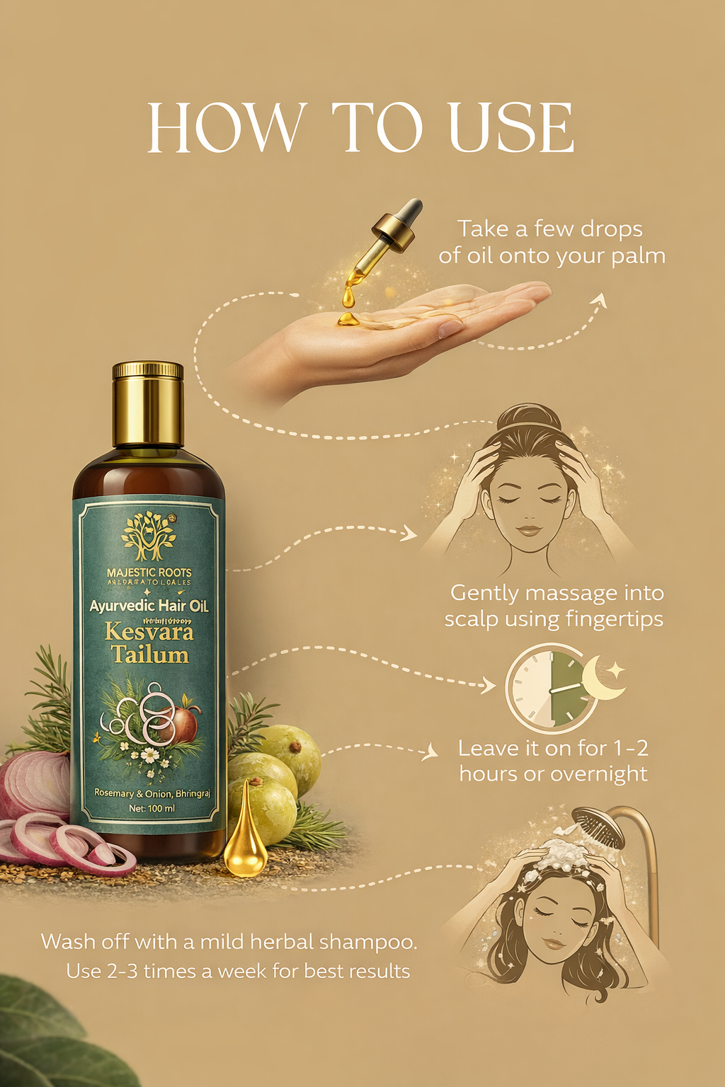 Kesharva Tailam – Ayurvedic Hair Oil | Stronger, Thicker & Healthy Hair