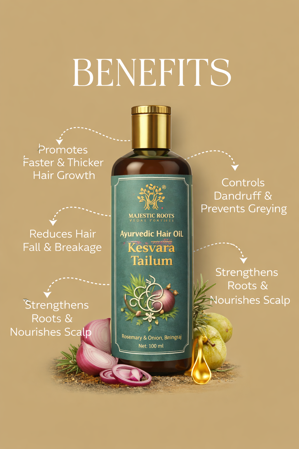 Kesharva Tailam – Ayurvedic Hair Oil | Stronger, Thicker & Healthy Hair