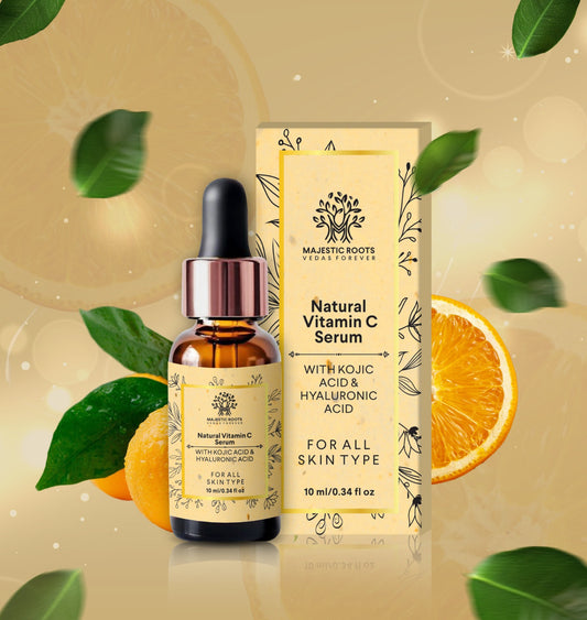 Natural Vitamin C Face Serum with Kojic Acid and Hyaluronic Acid