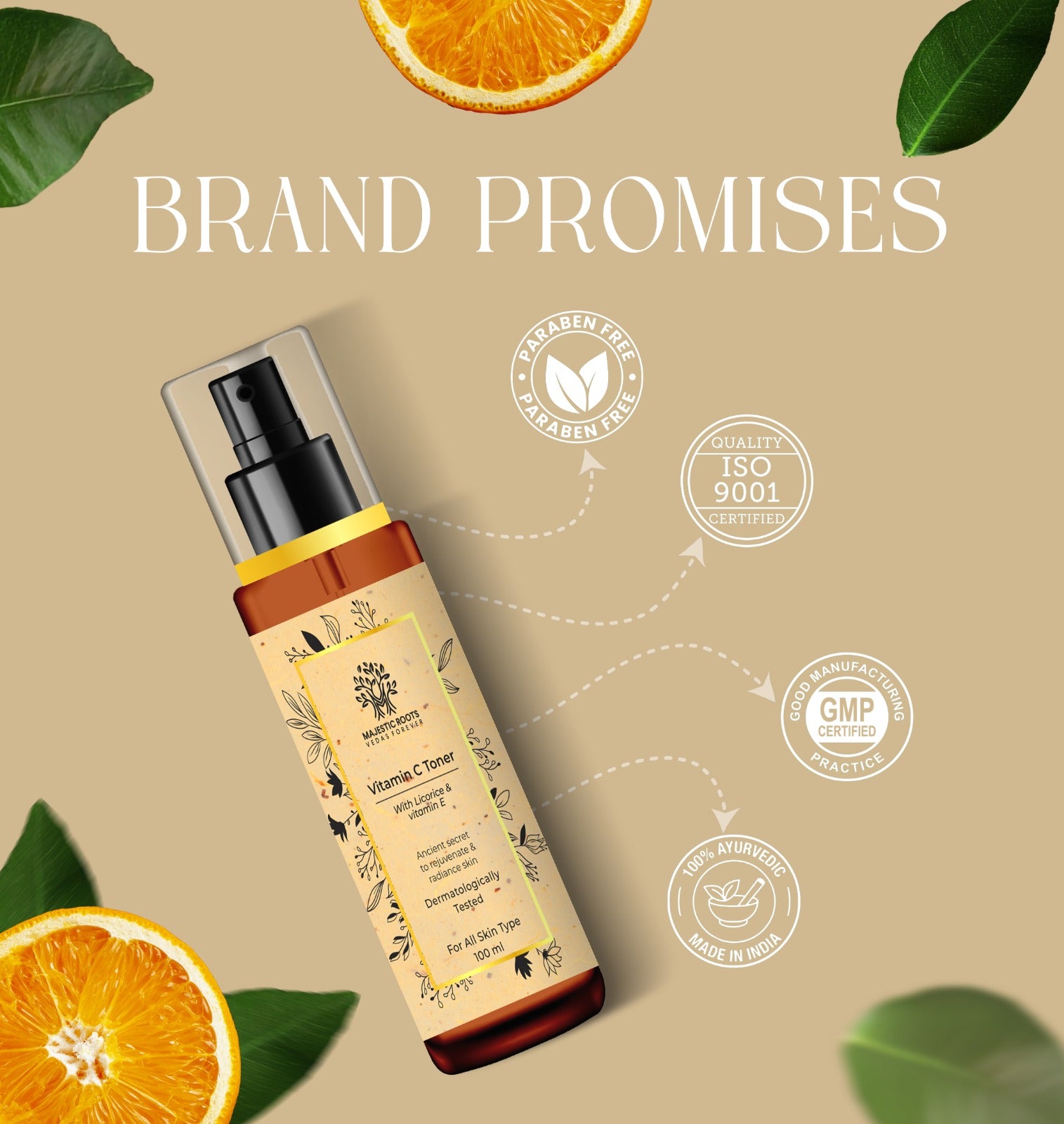 Vitamin C Face Toner with Licorice Extract and Vitamin E