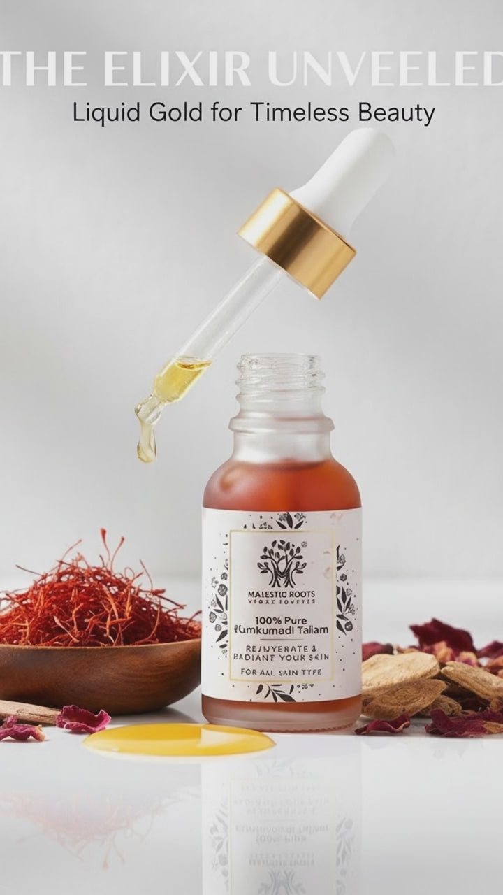 Kumkumadi face oil with Pure Ayurvedic Saffron & Sandal